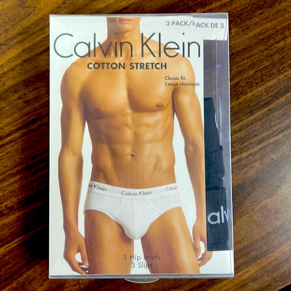 Men’s large Calvin Klein hip briefs 3pack